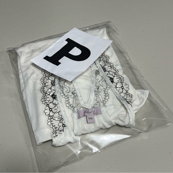 FLEUR’T Lace Strap Racerback Top S/M - Picture 9 of 9